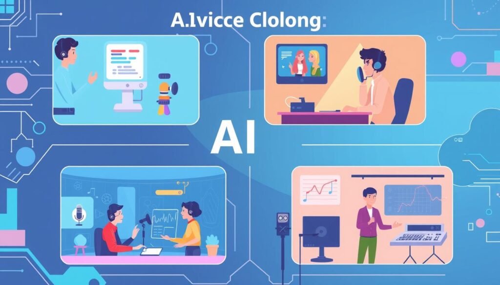 common applications of AI voice cloning