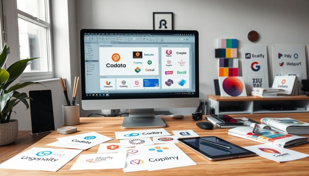 creating a logo using online tools