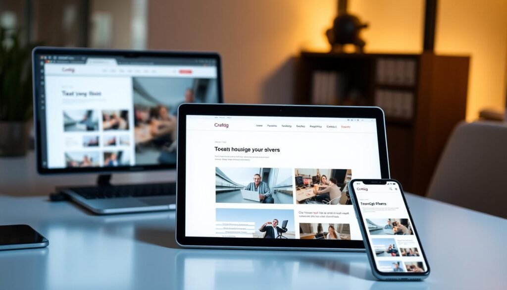 responsive design in intelligent web builder